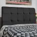Cabeceira Cama Box Casal Queen Luna 160cm Suede Preto - Desk Design