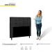 Cabeceira Cama Box Casal Queen Luna 160cm Suede Preto - Desk Design