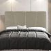 Cabeceira Cama Box Casal Queen Size Amber 160cm Estofada Linho Bege - Desk Design