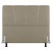 Cabeceira Cama Box Casal Queen Size Amber 160cm Estofada Linho Bege - Desk Design