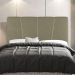 Cabeceira Cama Box Casal Queen Size Amber 160cm Estofada Sintético Bege - Desk Design