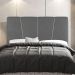 Cabeceira Cama Box Casal Queen Size Amber 160cm Estofada Sintético Cinza - Desk Design