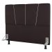 Cabeceira Cama Box Casal Queen Size Amber 160cm Estofada Suede Marrom - Desk Design