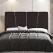 Cabeceira Cama Box Casal Queen Size Amber 160cm Estofada Suede Marrom - Desk Design