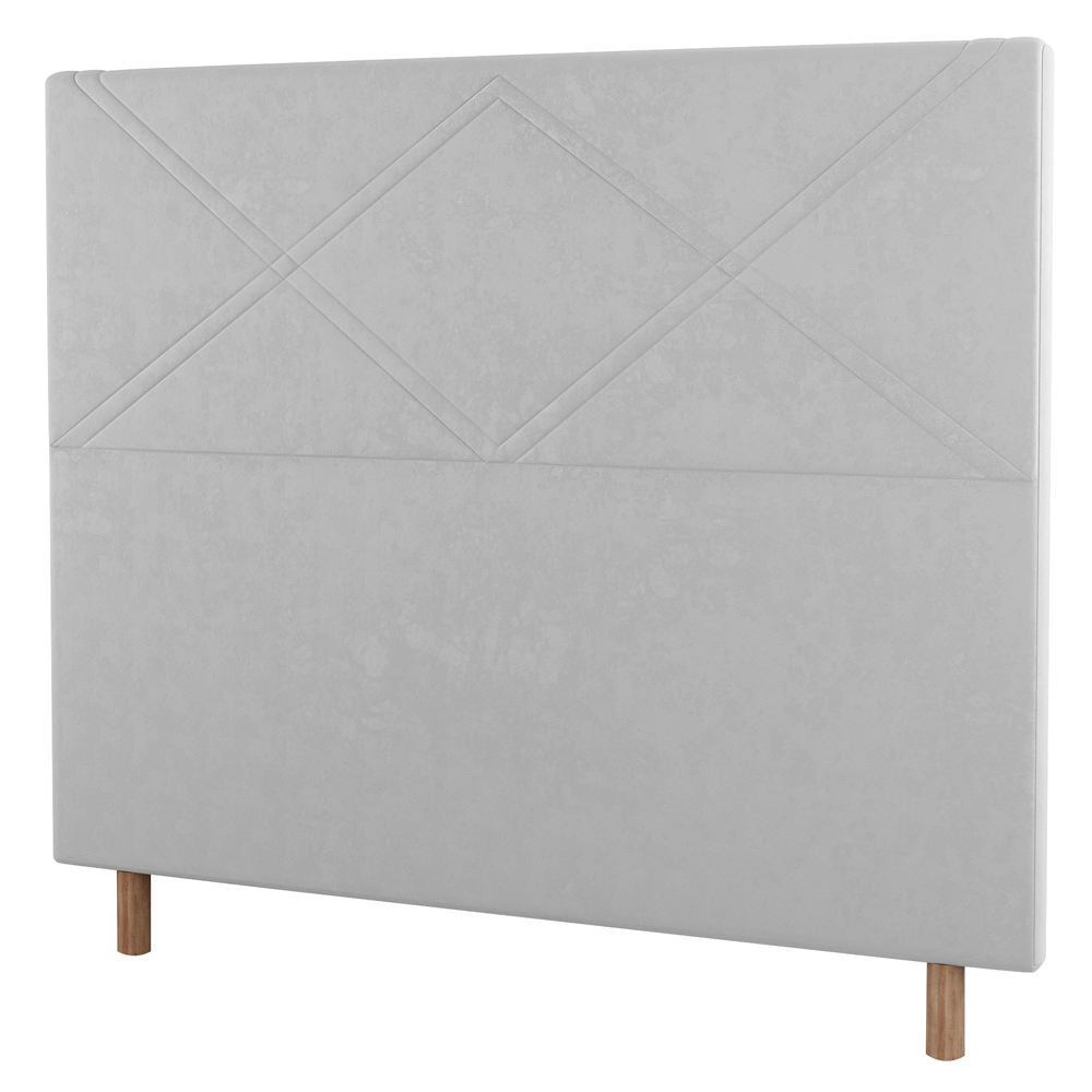 Cabeceira Cama Box Casal Queen Size Cairo 160cm Corano Branco - Desk Design