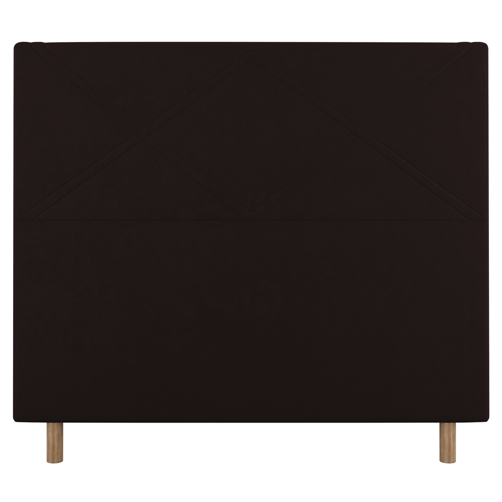 Cabeceira Cama Box Casal Queen Size Cairo 160cm Corano Marrom - Desk Design