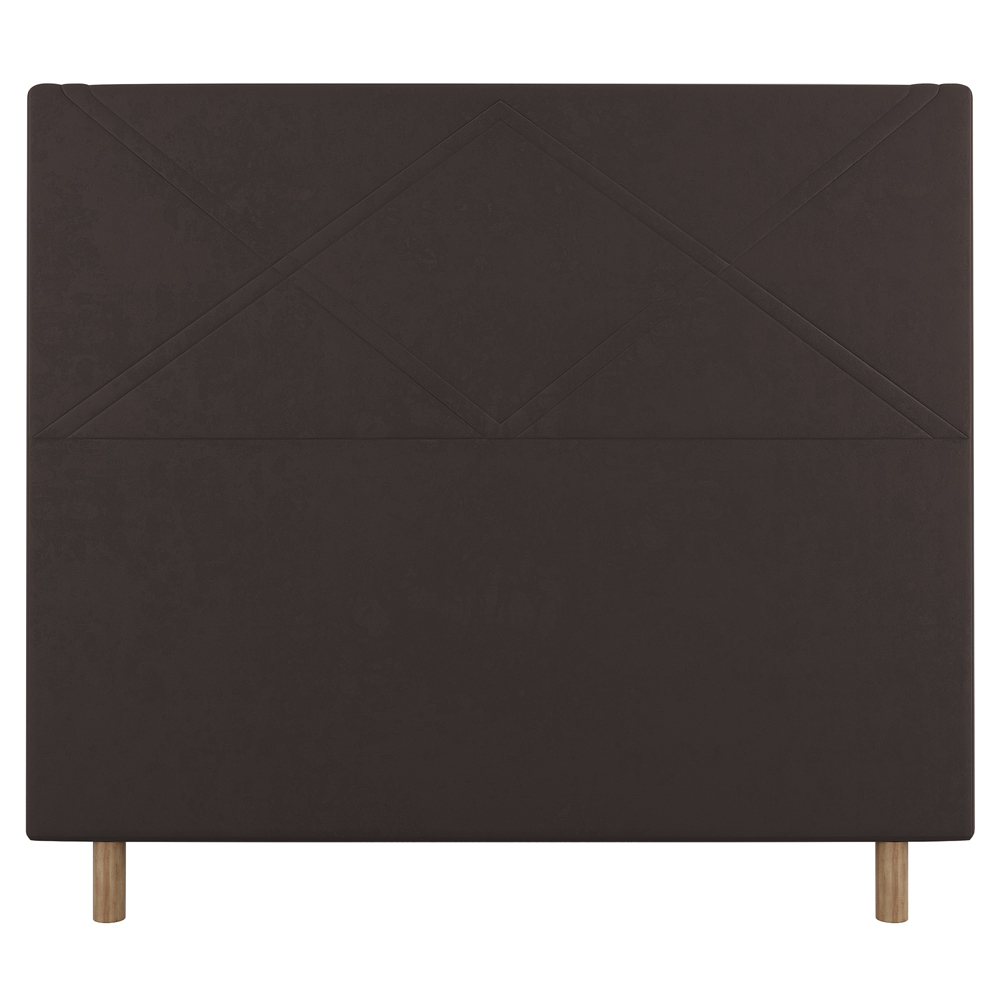 Cabeceira Cama Box Casal Queen Size Cairo 160cm Linho Marrom - Desk Design