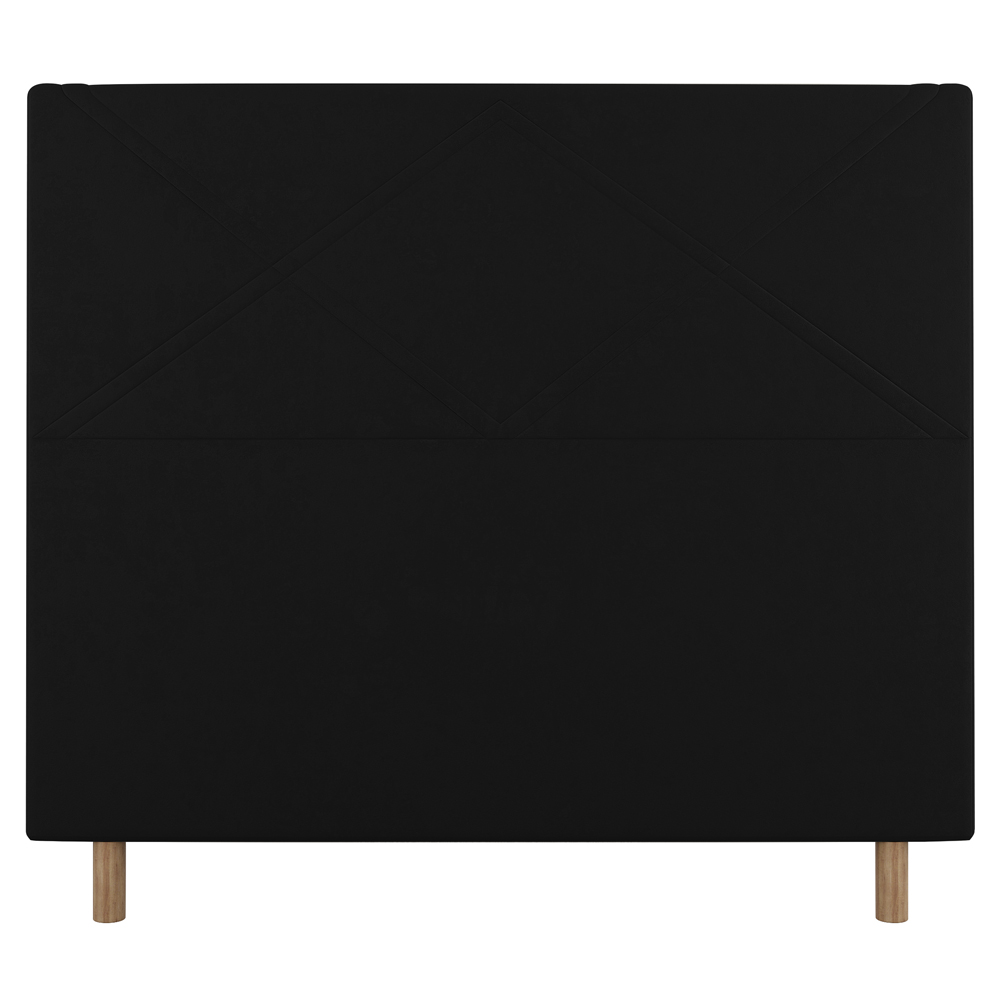 Cabeceira Cama Box Casal Queen Size Cairo 160cm Suede Preto - Desk Design