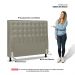 Cabeceira Cama Box Casal Queen Size Ciara 160cm Botonê com Frame Sintético Bege - Desk Design