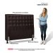 Cabeceira Cama Box Casal Queen Size Ciara 160cm Botonê com Frame Sintético Marrom - Desk Design