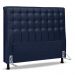 Cabeceira Cama Box Casal Queen Size Ciara 160cm Botonê com Frame Suede Azul Marinho - Desk Design