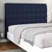 Cabeceira Cama Box Casal Queen Size Ciara 160cm Botonê com Frame Suede Azul Marinho - Desk Design