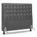 Cabeceira Cama Box Casal Queen Size Ciara 160cm Botonê com Frame Suede Cinza - Desk Design