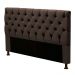 Cabeceira Cama Box Casal Queen Size Cristal 160cm Corino Marrom - Desk Design