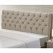 Cabeceira Cama Box Casal Queen Size Cristal 160cm Suede Bege - Desk Design