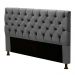 Cabeceira Cama Box Casal Queen Size Cristal 160cm Suede Cinza - Desk Design