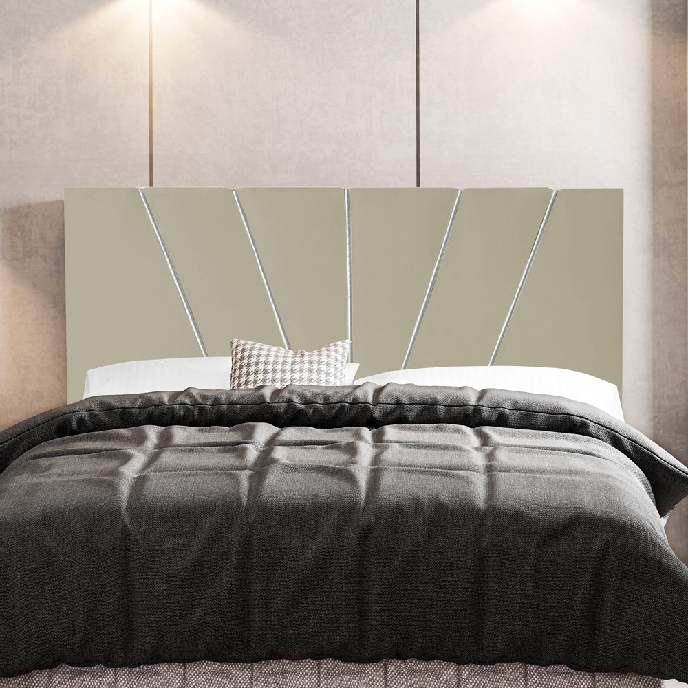 Cabeceira Cama Box Casal Queen Size Dallas 160cm Corano Bege - Desk Design