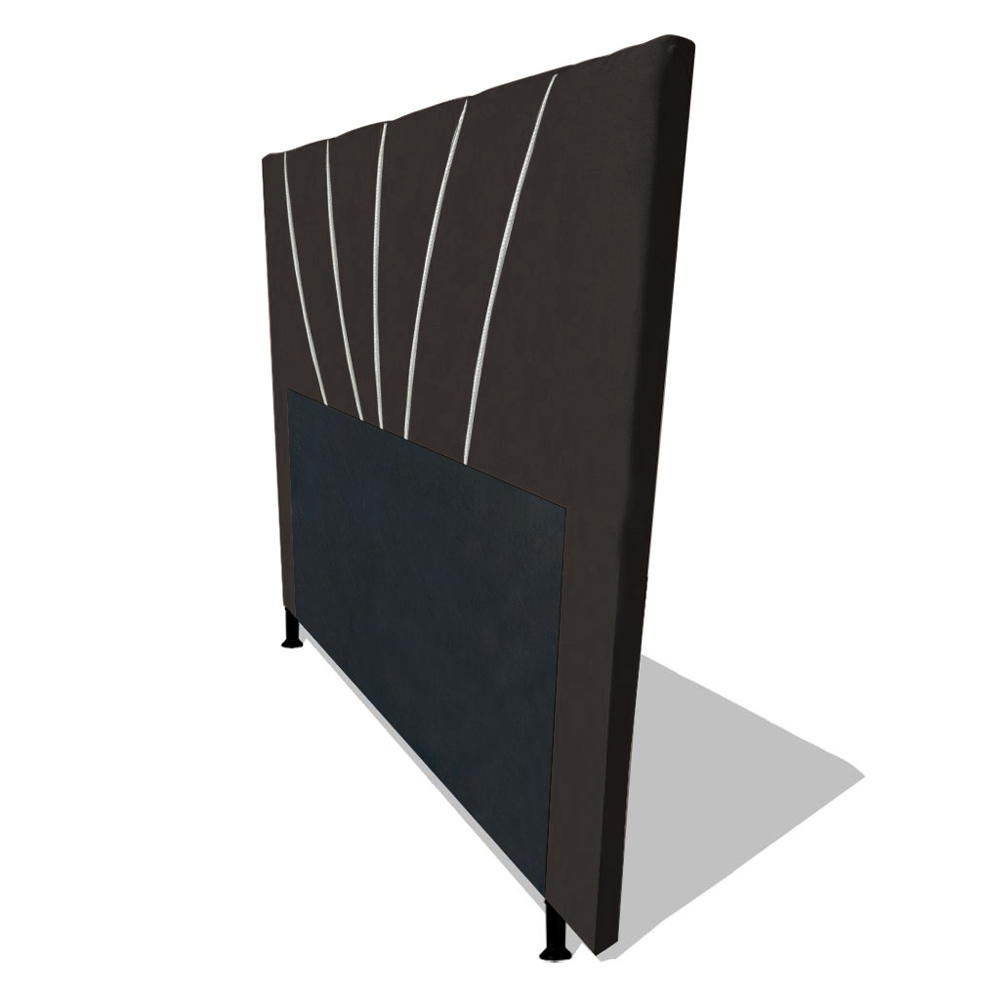 Cabeceira Cama Box Casal Queen Size Dallas 160cm Corano Marrom - Desk Design