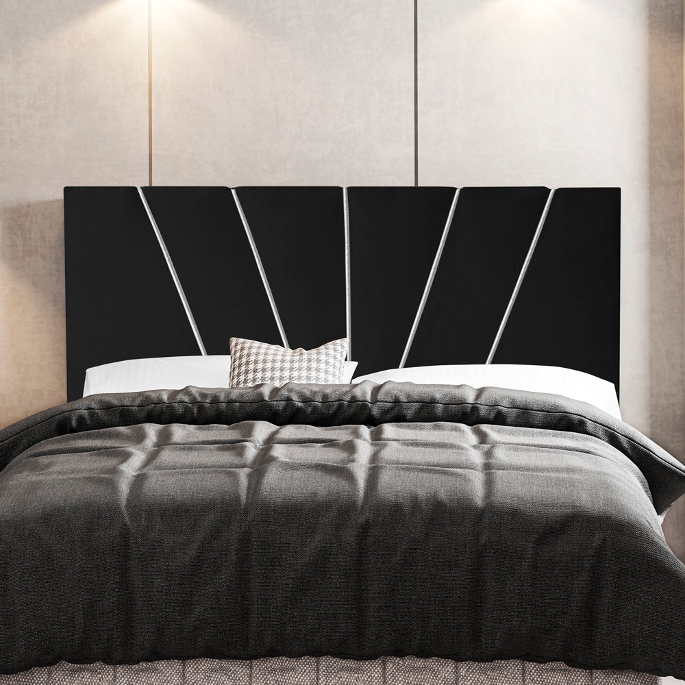 Cabeceira Cama Box Casal Queen Size Dallas 160cm Corano Preto - Desk Design