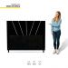 Cabeceira Cama Box Casal Queen Size Dallas 160cm Corano Preto - Desk Design
