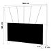 Cabeceira Cama Box Casal Queen Size Dallas 160cm Linho Cinza - Desk Design