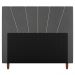 Cabeceira Cama Box Casal Queen Size Dallas 160cm Linho Cinza - Desk Design
