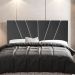 Cabeceira Cama Box Casal Queen Size Dallas 160cm Suede Cinza - Desk Design