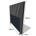 Cabeceira Cama Box Casal Queen Size Dallas 160cm Suede Cinza - Desk Design