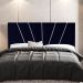 Cabeceira Cama Box Casal Queen Size Dallas 160cm Veludo Azul Marinho - Desk Design