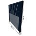 Cabeceira Cama Box Casal Queen Size Dallas 160cm Veludo Azul Marinho - Desk Design