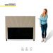 Cabeceira Cama Box Casal Queen Size Dallas 160cm Veludo Bege - Desk Design