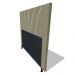 Cabeceira Cama Box Casal Queen Size Dallas 160cm Veludo Bege - Desk Design