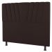 Cabeceira Cama Box Casal Queen Size Dublin 160cm Linho Marrom - Desk Design