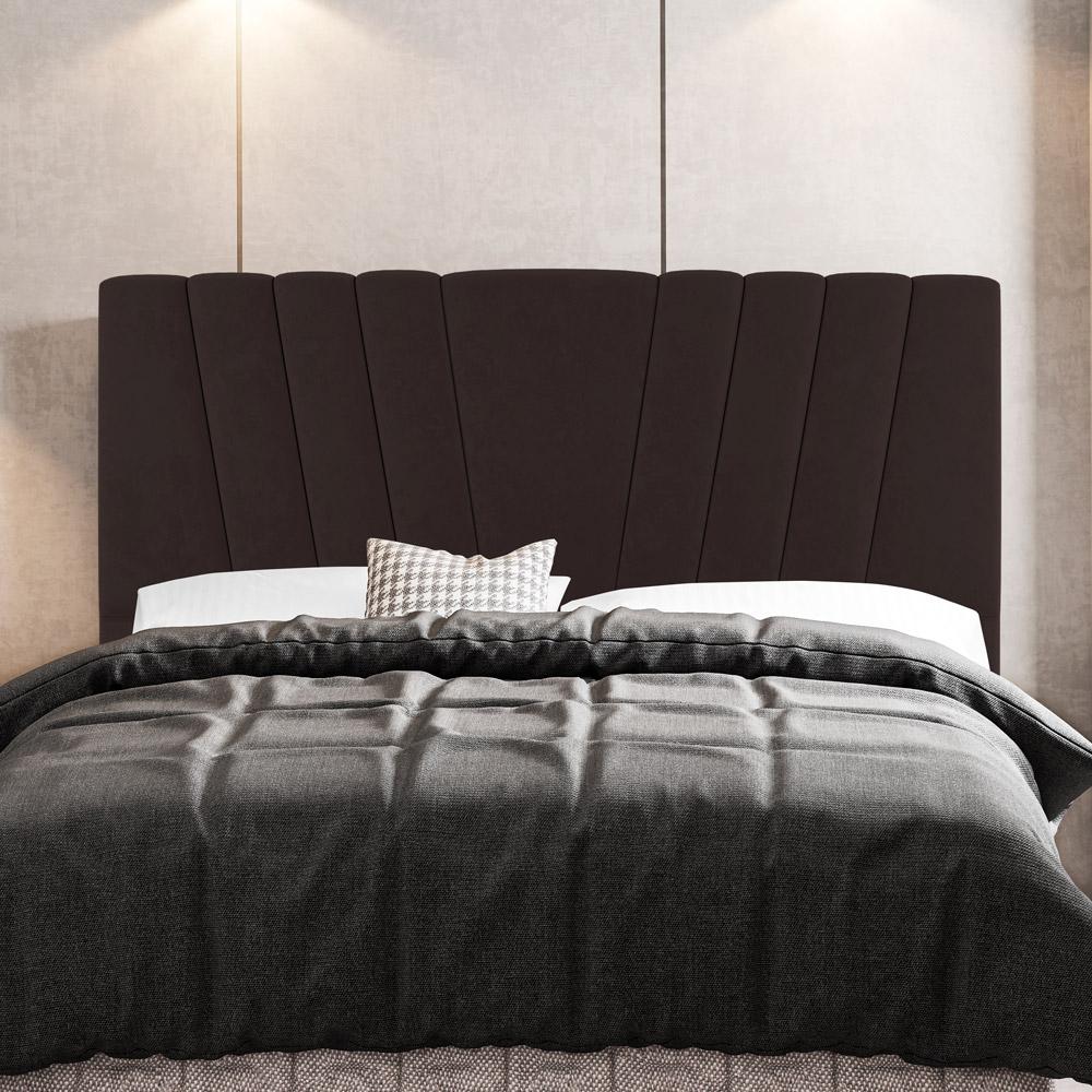 Cabeceira Cama Box Casal Queen Size Dublin 160cm Linho Marrom - Desk Design
