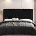 Cabeceira Cama Box Casal Queen Size Dublin 160cm Suede Preto - Desk Design