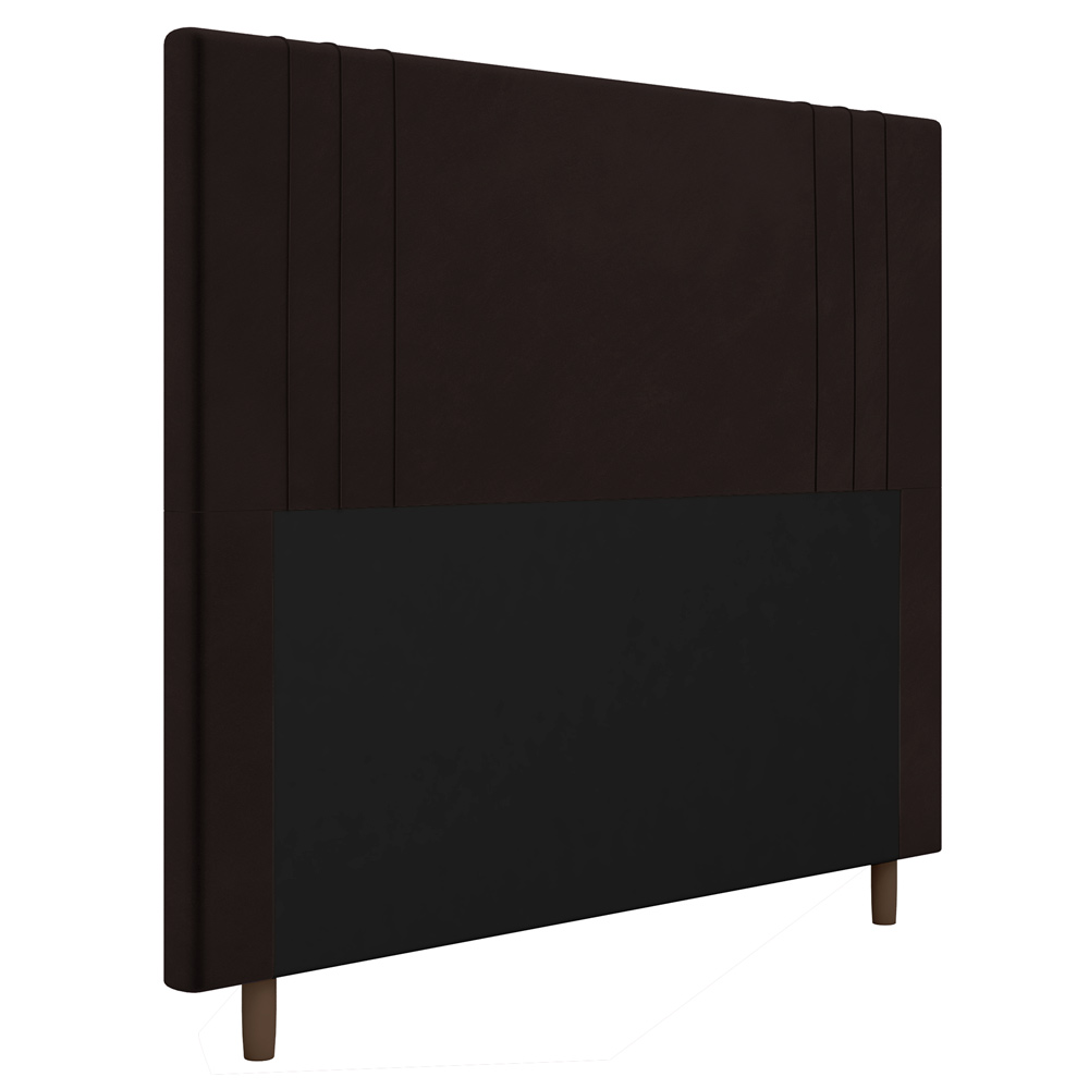 Cabeceira Cama Box Casal Queen Size Ferrara 160cm Corano Marrom - Desk Design