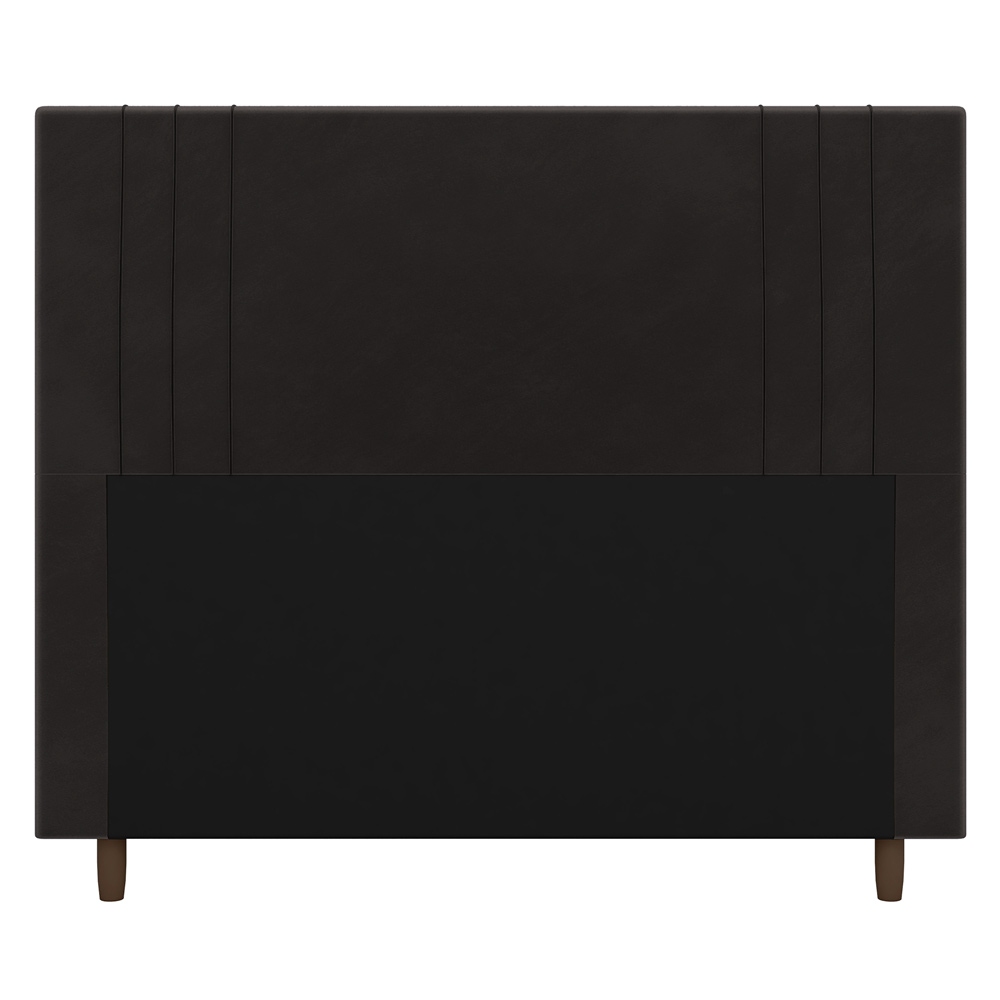 Cabeceira Cama Box Casal Queen Size Ferrara 160cm Suede Marrom - Desk Design