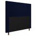 Cabeceira Cama Box Casal Queen Size Ferrara 160cm Veludo Azul Marinho - Desk Design