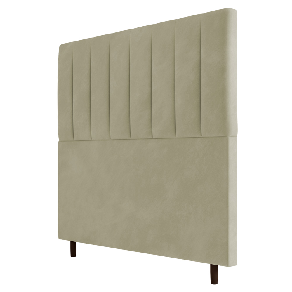 Cabeceira Cama Box Casal Queen Size Itália 160cm Corano Bege - Desk Design