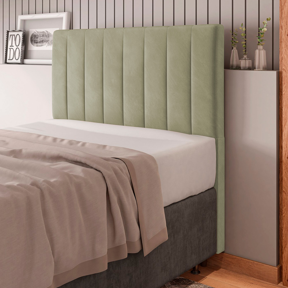 Cabeceira Cama Box Casal Queen Size Itália 160cm Corano Bege - Desk Design