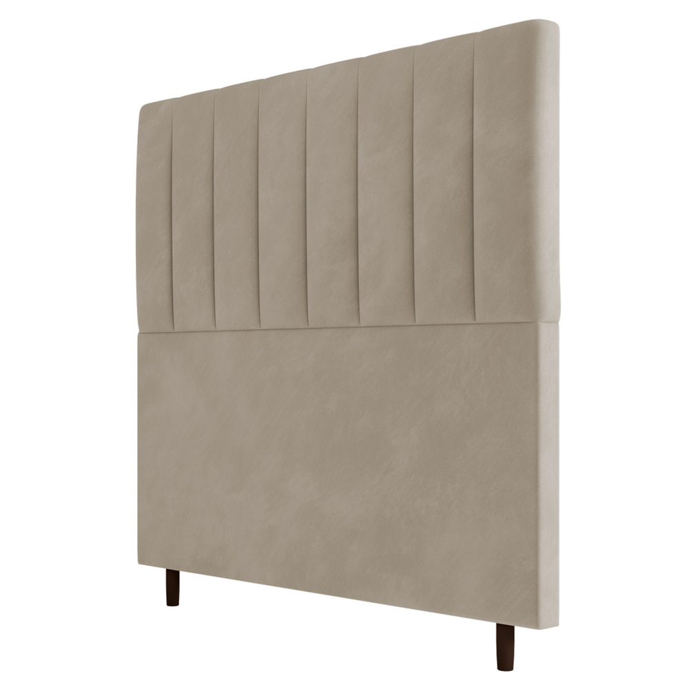 Cabeceira Cama Box Casal Queen Size Itália 160cm Suede Bege - Desk Design