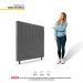Cabeceira Cama Box Casal Queen Size Itália 160cm Suede Cinza - Desk Design