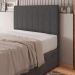 Cabeceira Cama Box Casal Queen Size Ivana 160cm Linho Cinza - Desk Design