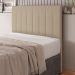 Cabeceira Cama Box Casal Queen Size Ivana 160cm Sintético Bege - Desk Design