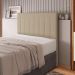 Cabeceira Cama Box Casal Queen Size Ivana 160cm Sintético Bege - Desk Design