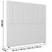 Cabeceira Cama Box Casal Queen Size Ivana 160cm Sintético Branco - Desk Design