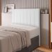 Cabeceira Cama Box Casal Queen Size Ivana 160cm Sintético Branco - Desk Design