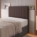 Cabeceira Cama Box Casal Queen Size Ivana 160cm Sintético Marrom - Desk Design