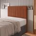Cabeceira Cama Box Casal Queen Size Ivana 160cm Veludo Laranja - Desk Design