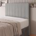 Cabeceira Cama Box Casal Queen Size Ivana 160cm Veludo Prata - Desk Design